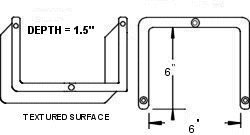 Perimeter Cutout - 6" x 6"