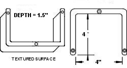 Perimeter Cutout - 4" x 4"