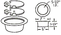 4 inch round grommet image