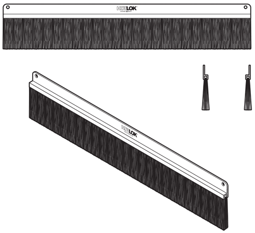 HotLok 2U Pass Through Blanking Panels