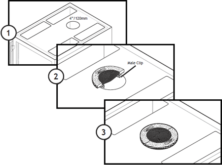 Installation Guide - HotLok® Round 4" Rack Mount Grommet