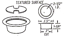  3 inch round grommet image