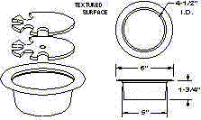 4 inch round grommet image