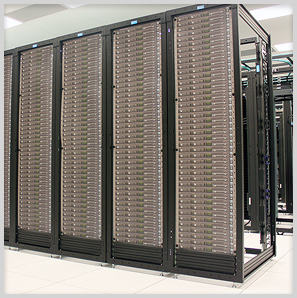 42U blanking panels in rack